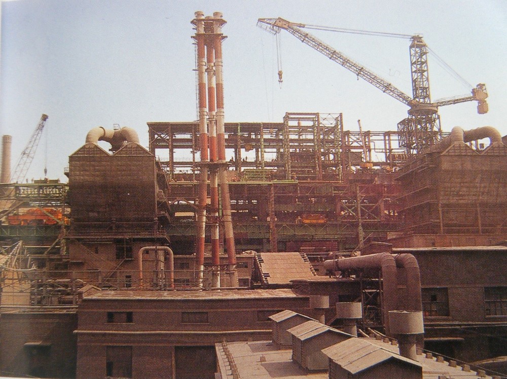 1996年“九五”重点项目“平改转”工程施工现场